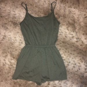 Olive green romper